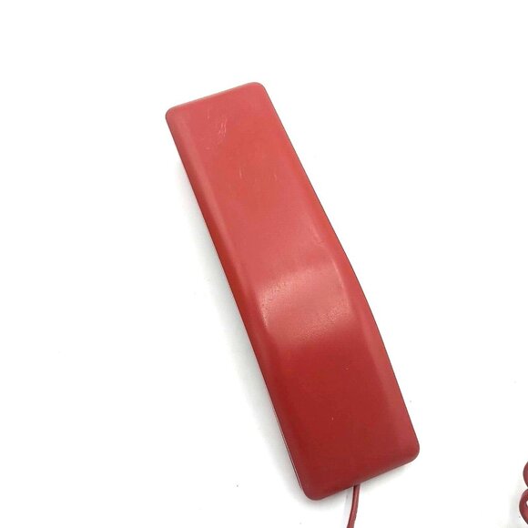 Solo Phone 1986 Red Northern Telecom  Extra Long Cord Touchtone Read Description - Picture 6 of 13
